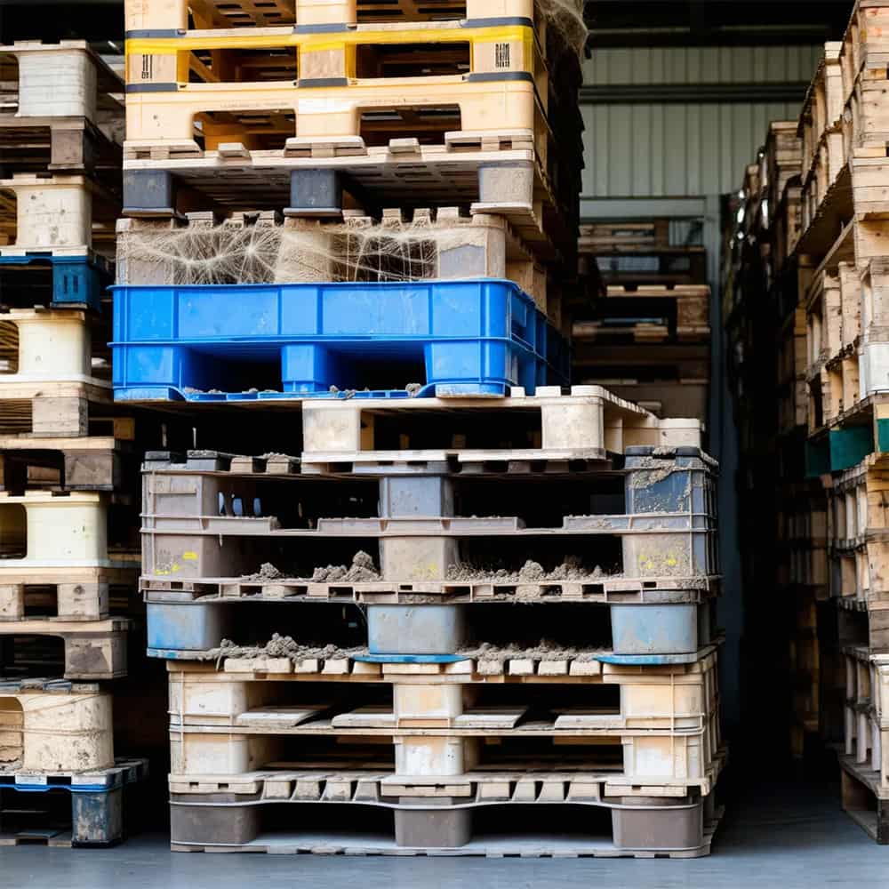 نحوه تمیز کردن پالت پلاستیکی