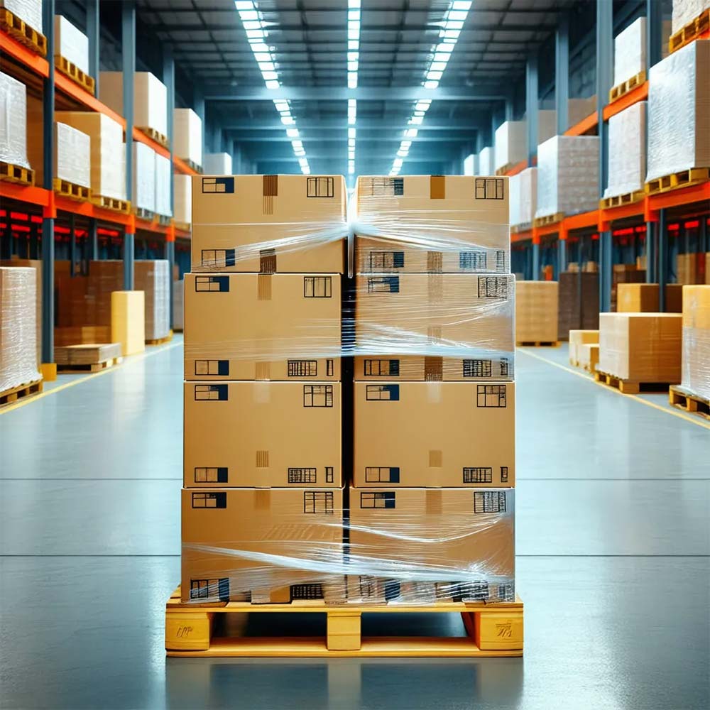 نحوه چیدمان بار روی پالت پلاستیکی