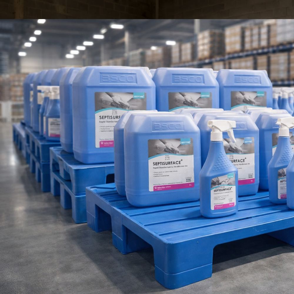 پالت مناسب انبار مواد شوینده و شیمیایی