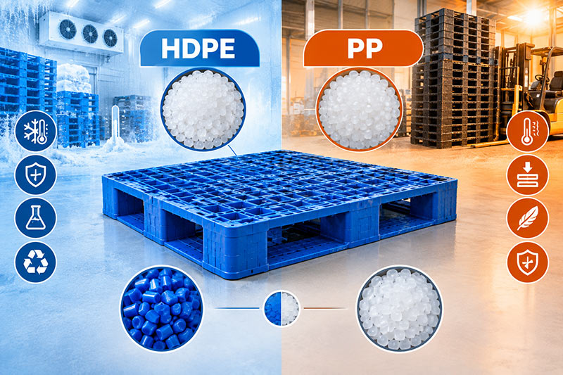 تولید پالت پلاستیکی از HDPE و PP